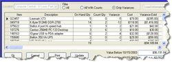 Physical Inventory Variance