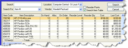 Purchase Order Inventory Lookup