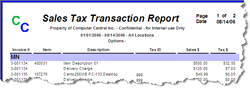 Sales Tax Detail Report